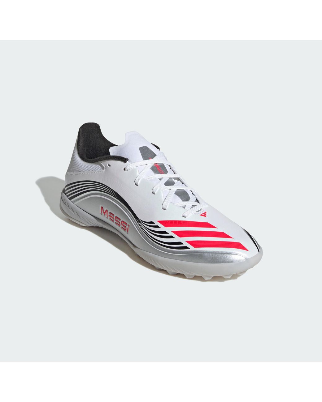 Adidas Originals White F50 Messi League Turf Boots