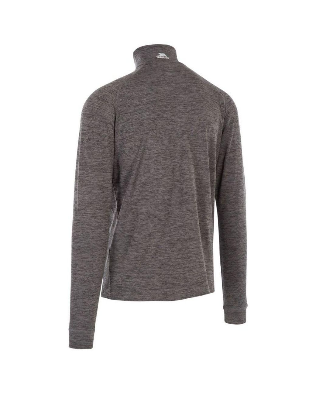 Trespass Gray Harold Half Zip Fleece Top Marl) for men