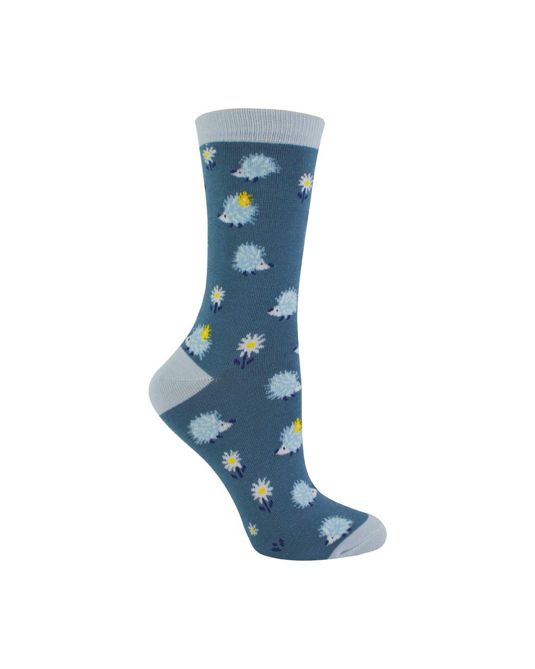 Miss Sparrow Blue 1 Pack Ladies Novelty Animal Patterned Bamboo Socks