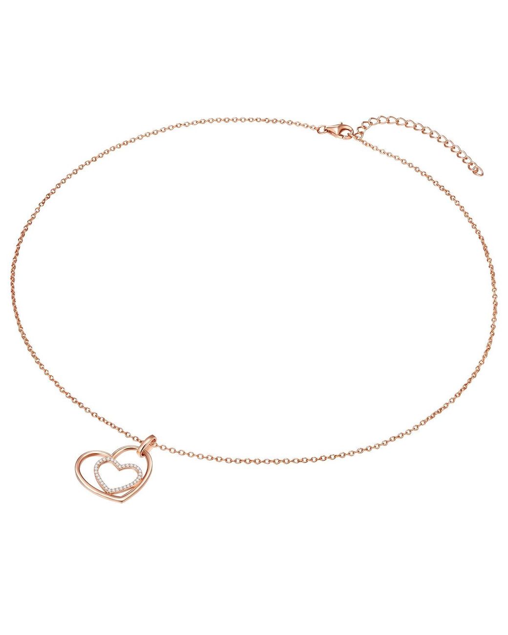 Rafaela Donata Metallic Necklace With Pendant Sterling Zirconia