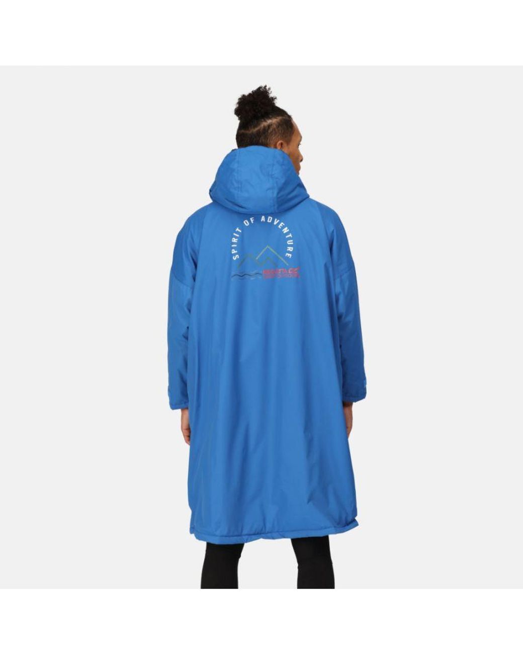 Regatta Blue Adult Waterproof Fleece Lined Robe Jacket for men