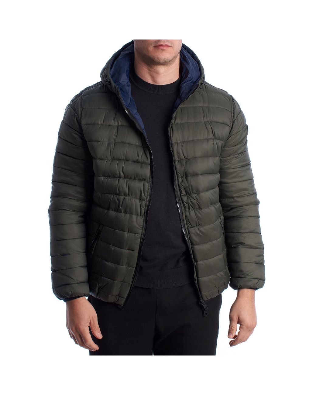 U.S. POLO ASSN. Black Reversible Padded Jacket With Hood 66496 for men