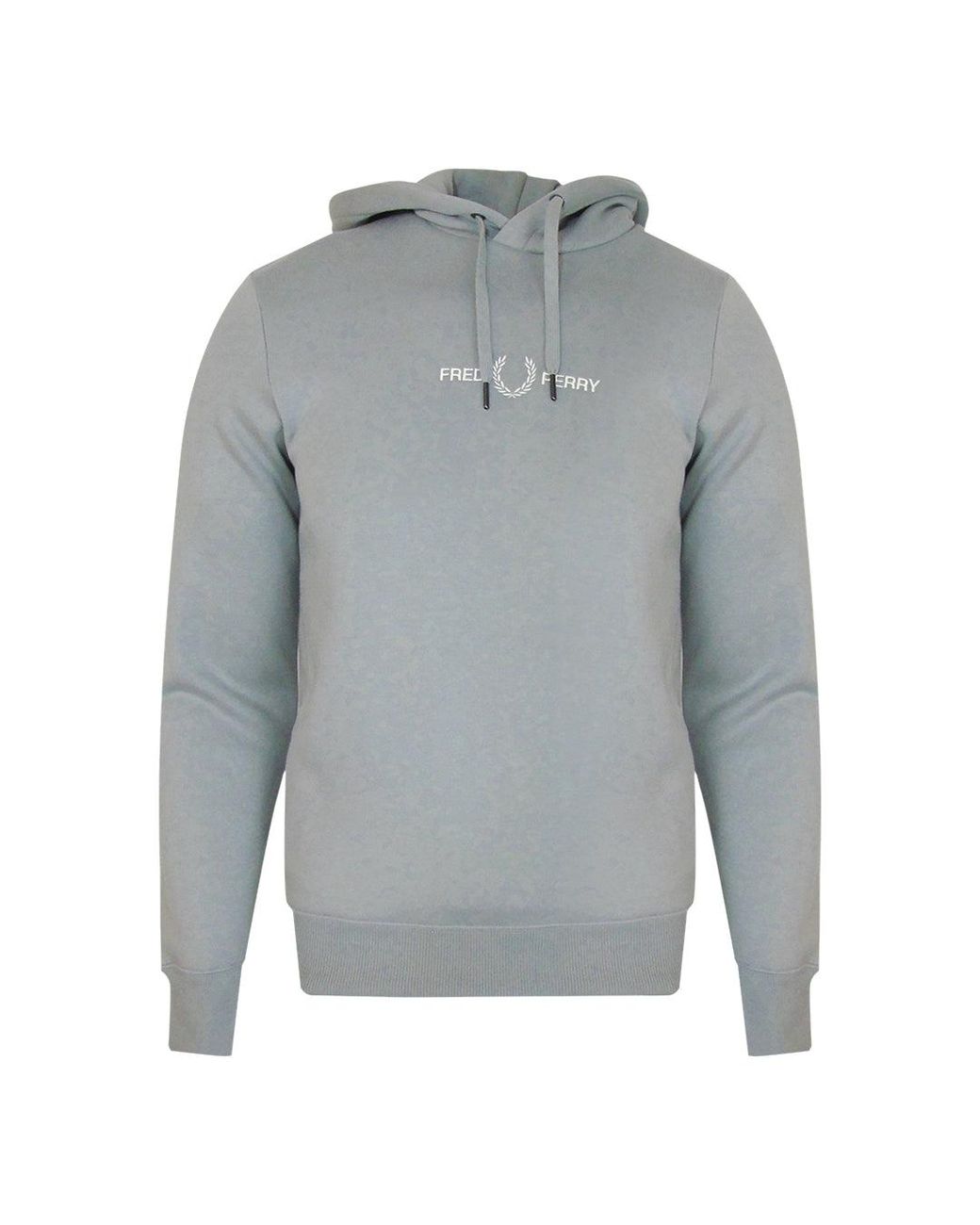 Fred Perry Gray Lime Stone Hoodie for men