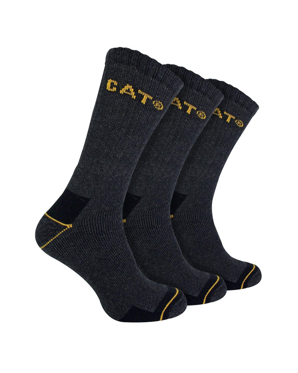 Caterpillar Blue 3 Pack Real Work Socks With Cushioned Heel & Toe for men