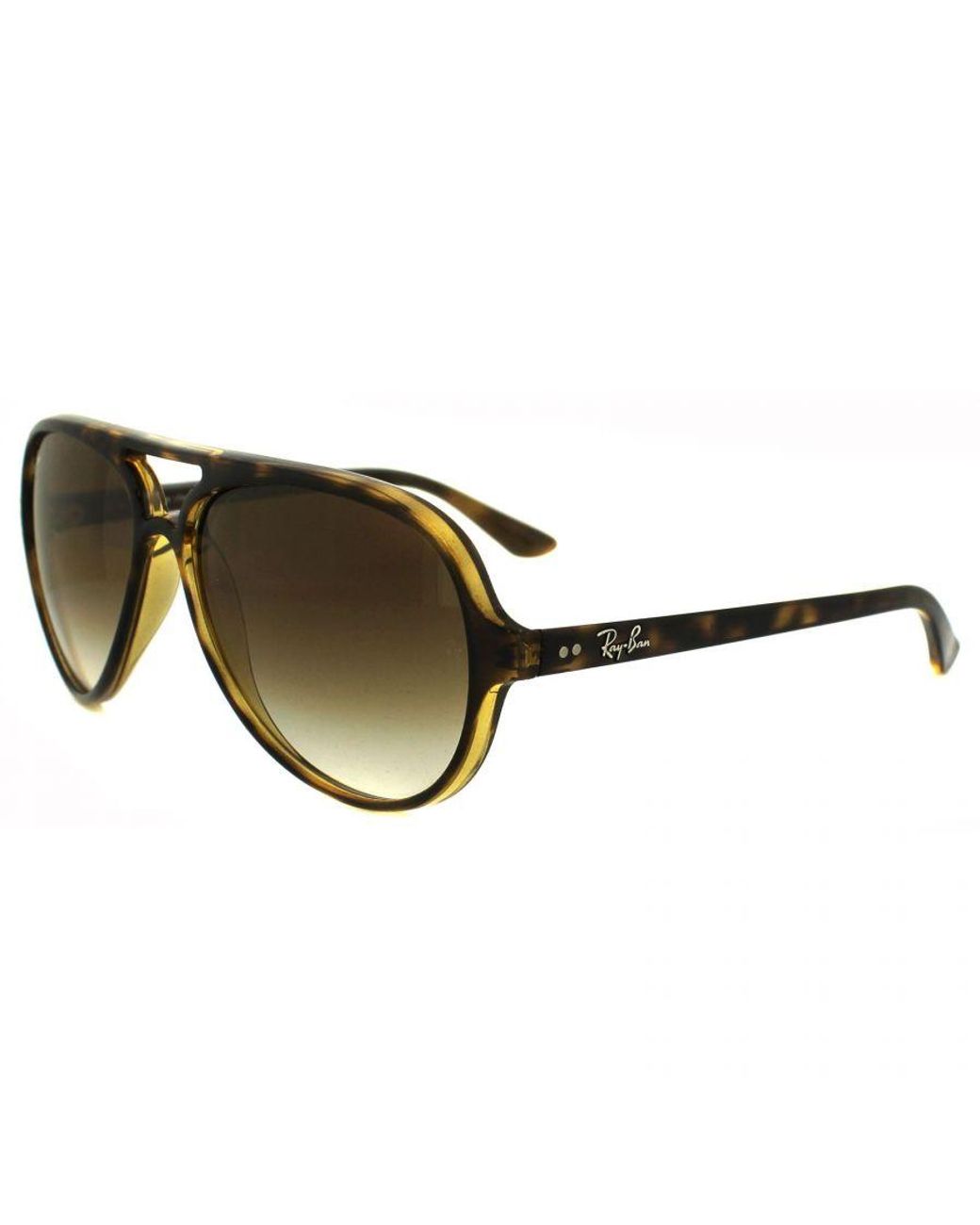 Ray-Ban Brown Retro Aviator Gradient Sunglasses