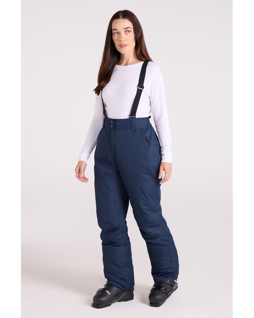 Mountain Warehouse Blue 'Moon' Ski Pants Warm Insulated Snow Proof Elastic Waist Winter Trouser
