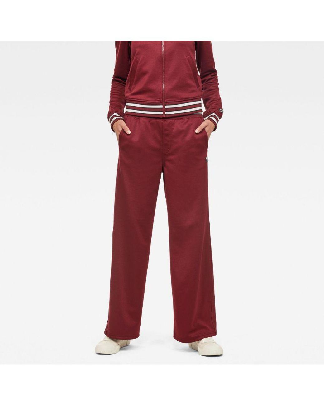 G-Star RAW G-star Raw Lucay Wide Trackpant in Red | Lyst UK