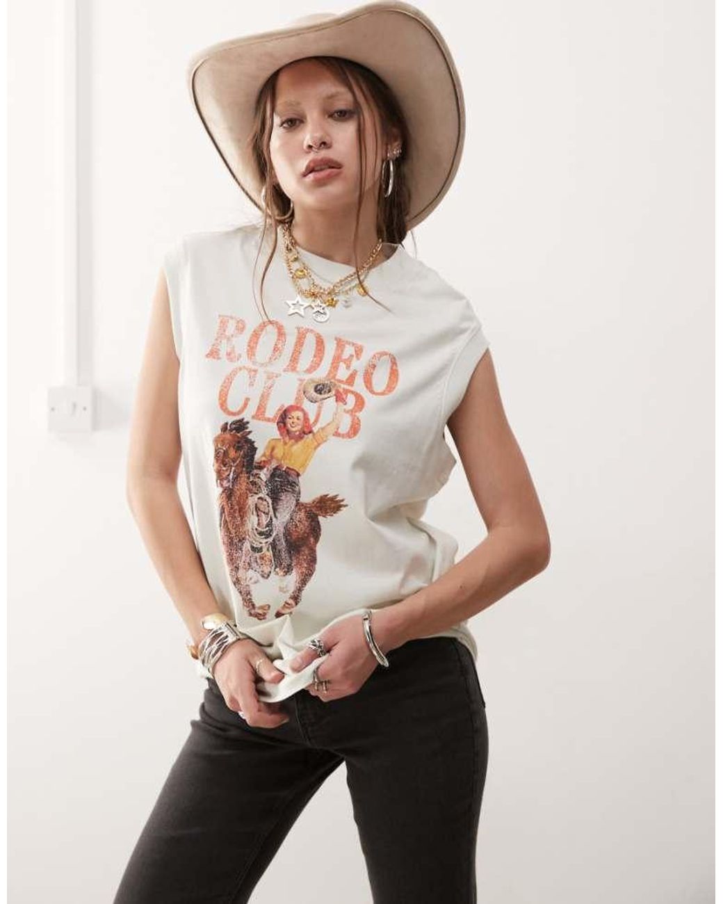 Wrangler Natural Rodeo Club Printed Vest