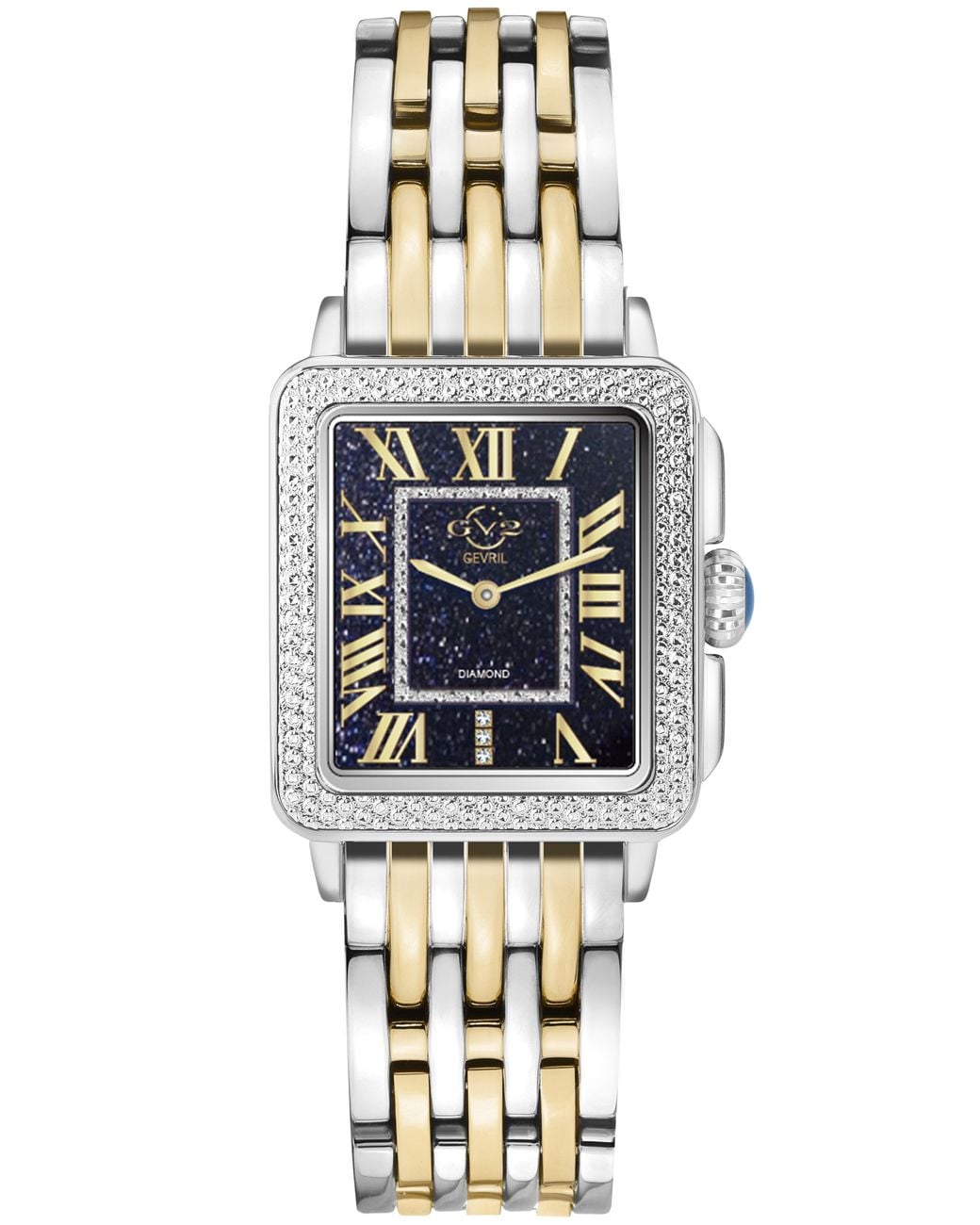 Gv2 Metallic Padova Swiss Quartz Stainless Steel Diamond Watch