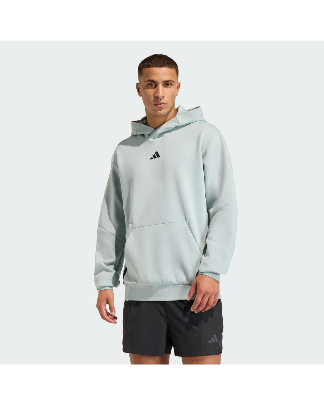 Adidas Originals Blue Designed For Training Hoodie for men