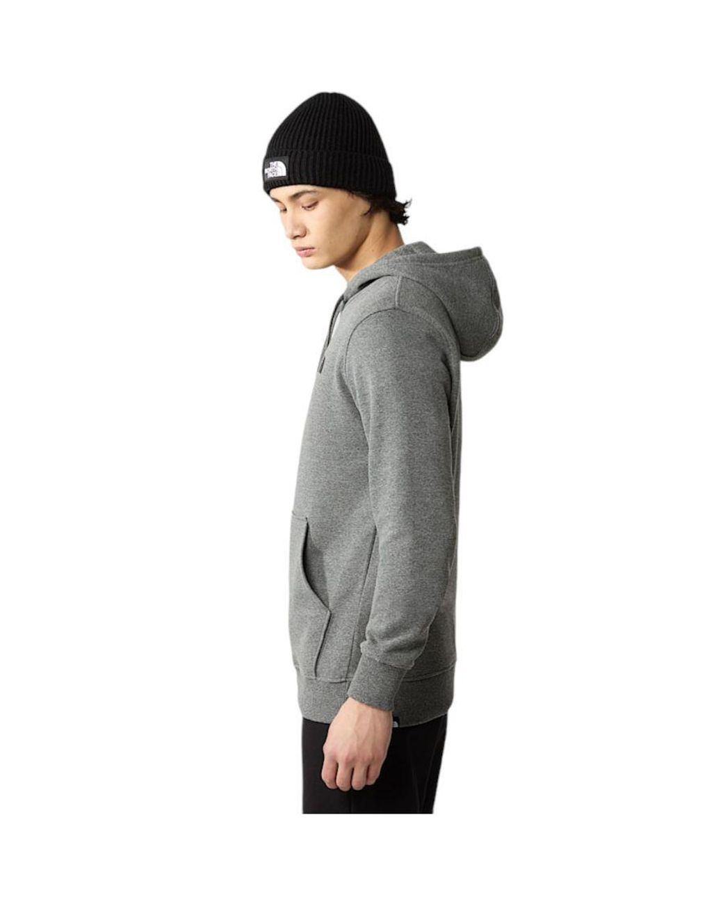 The North Face Gray Simple Dome Hoodie Cotton for men