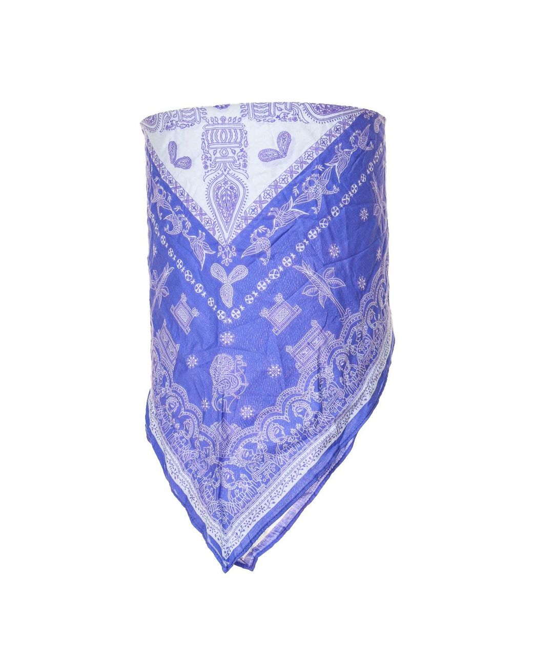 Buff Blue Bandana With Printed Design Made Of Light And Soft Fabric 59200