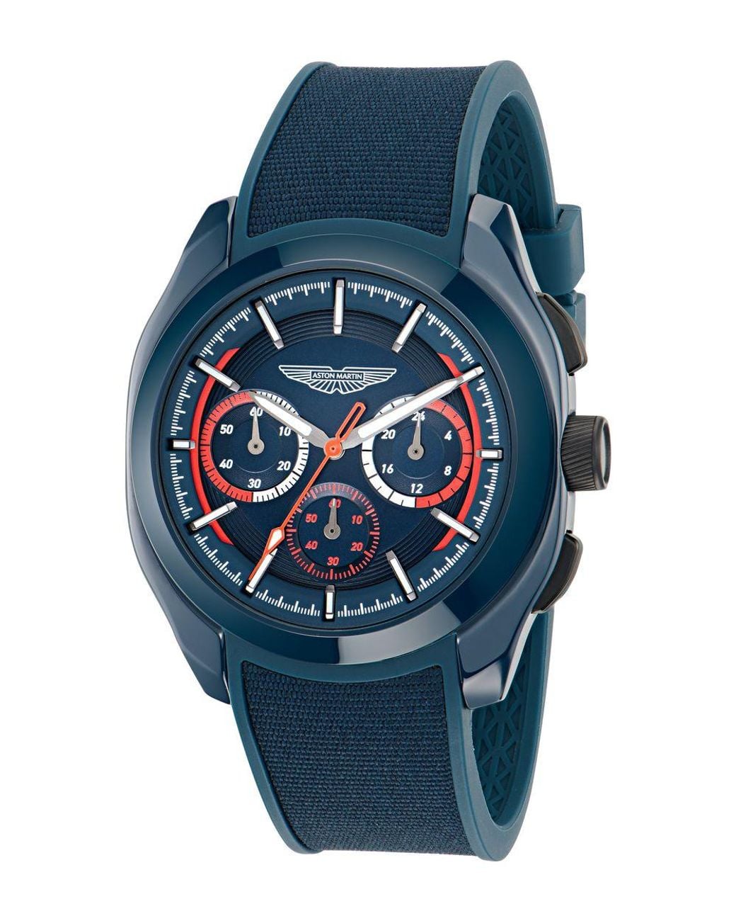 Aston Martin Aml Thrill Crt Watch Mtrc2F601 Silicone in Blue for Men ...