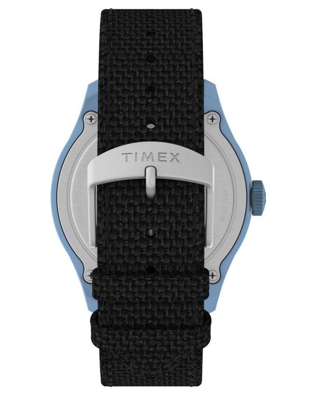 Timex Black Traprock Watch Tw2W34300 Fabric for men