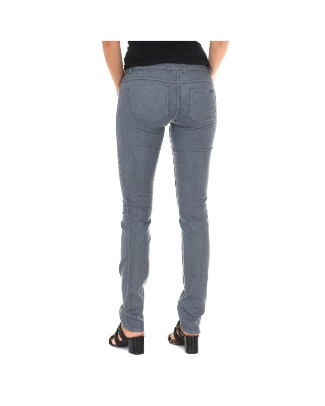 Met Blue Long Reversible Pants With Narrow Bottoms 10Dbf0537-G208