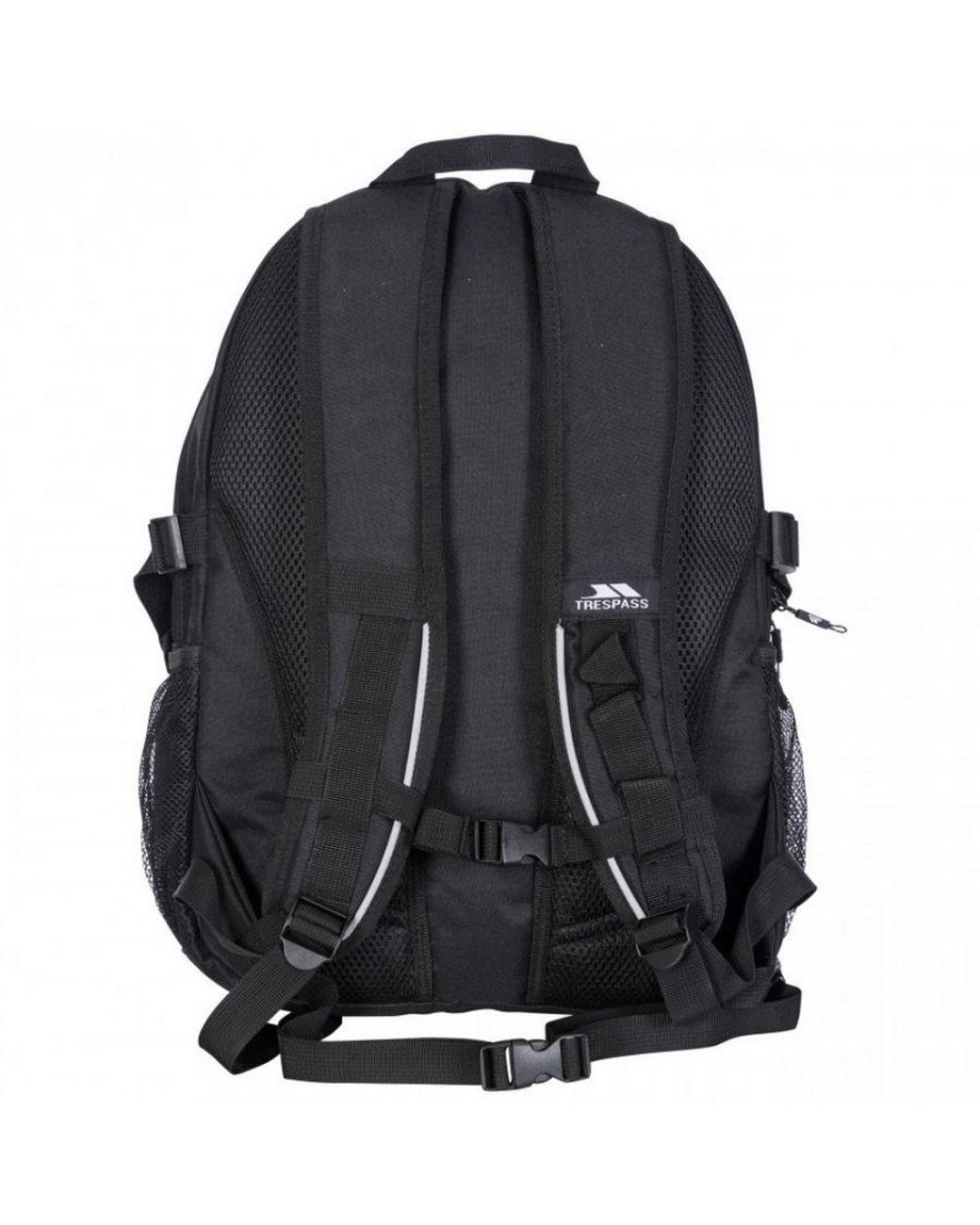 Trespass Black Deptron Day Backpack/Rucksack (30 Litres) for men