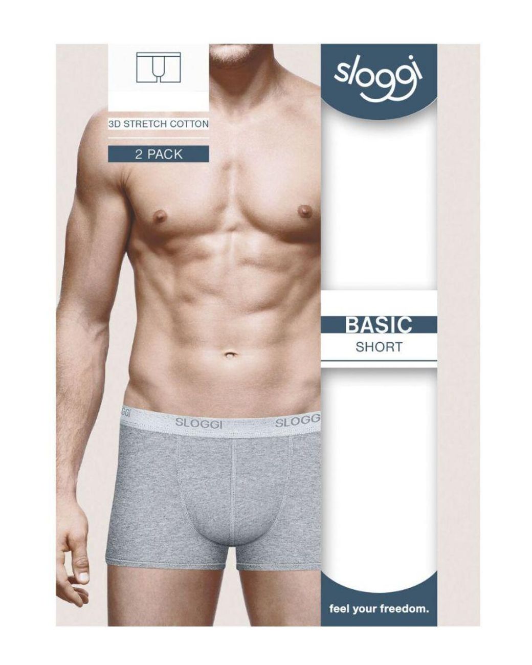 Sloggi Gray Basic Short 2P for men