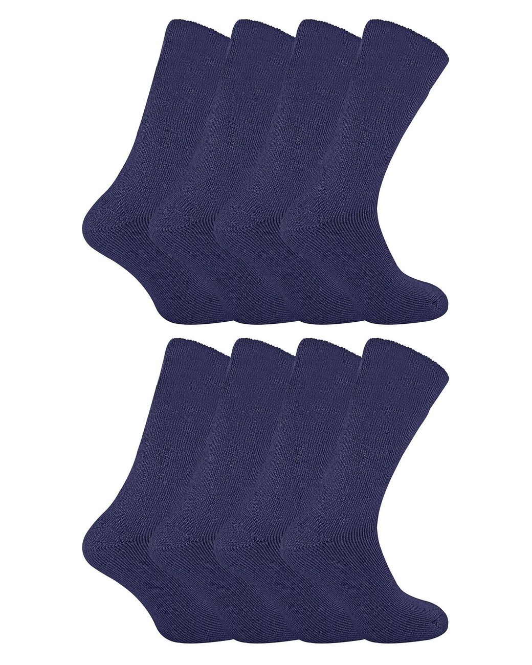 Sock Snob Blue 8 Pack Thermal Sleep Socks for men