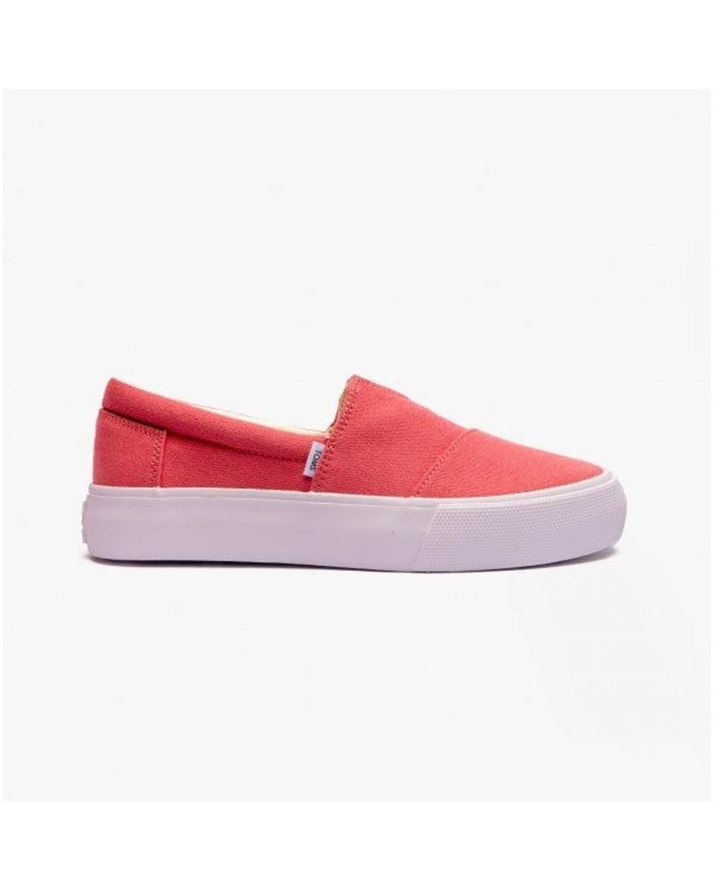 TOMS Pink Fenix Platform Ladies Slip-On Trainers