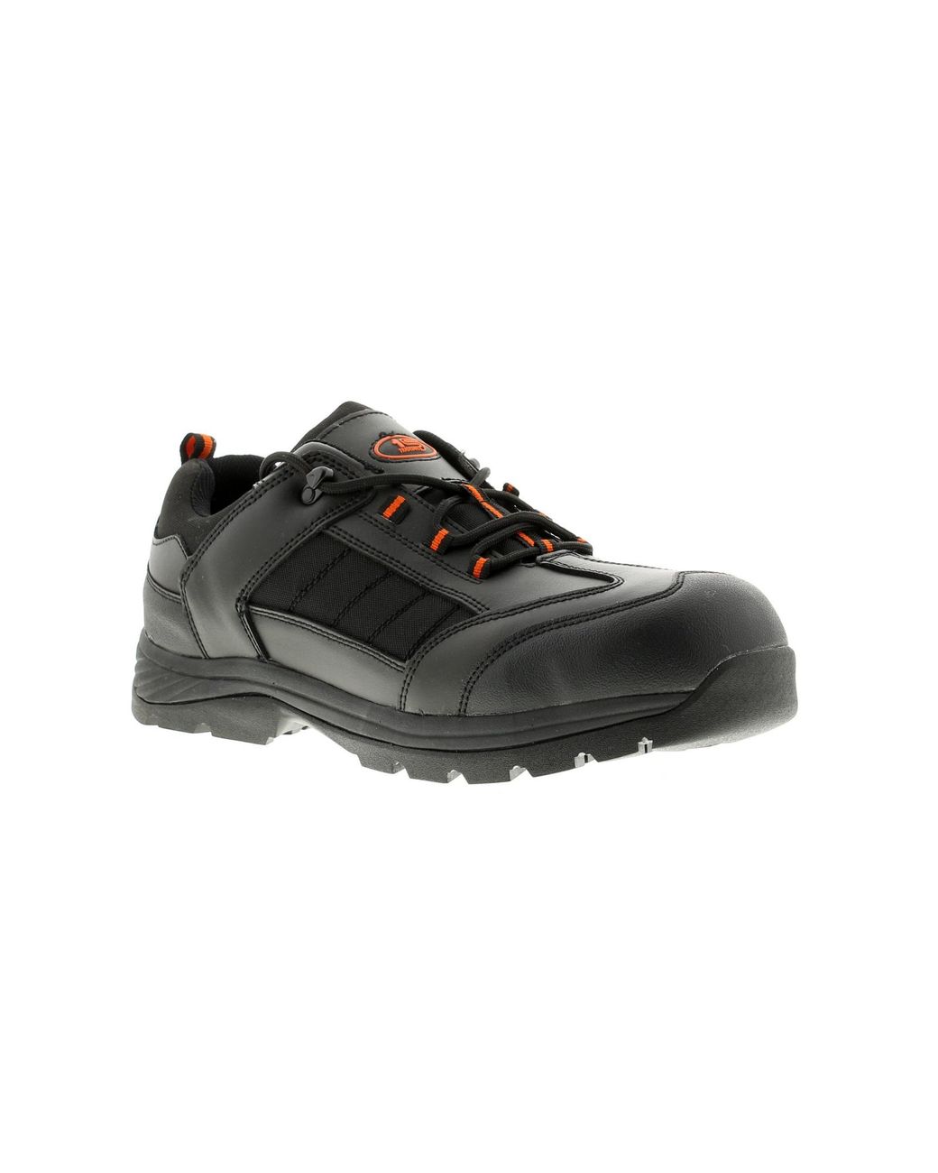 Tradesafe Black Goliath Leather Safety Shoes & Trainers Imitation Leather for men