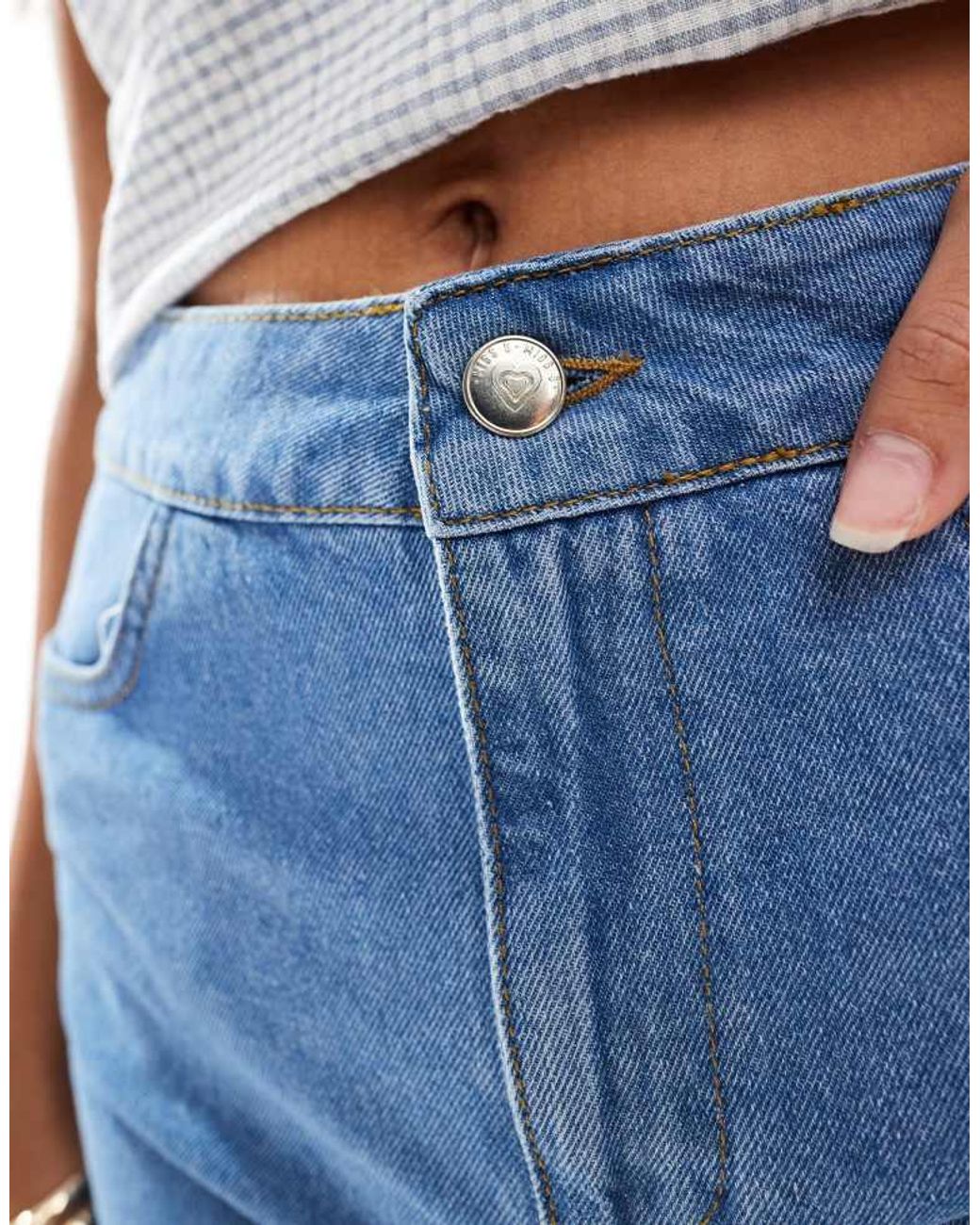 Miss Selfridge Blue Denim Booty Short