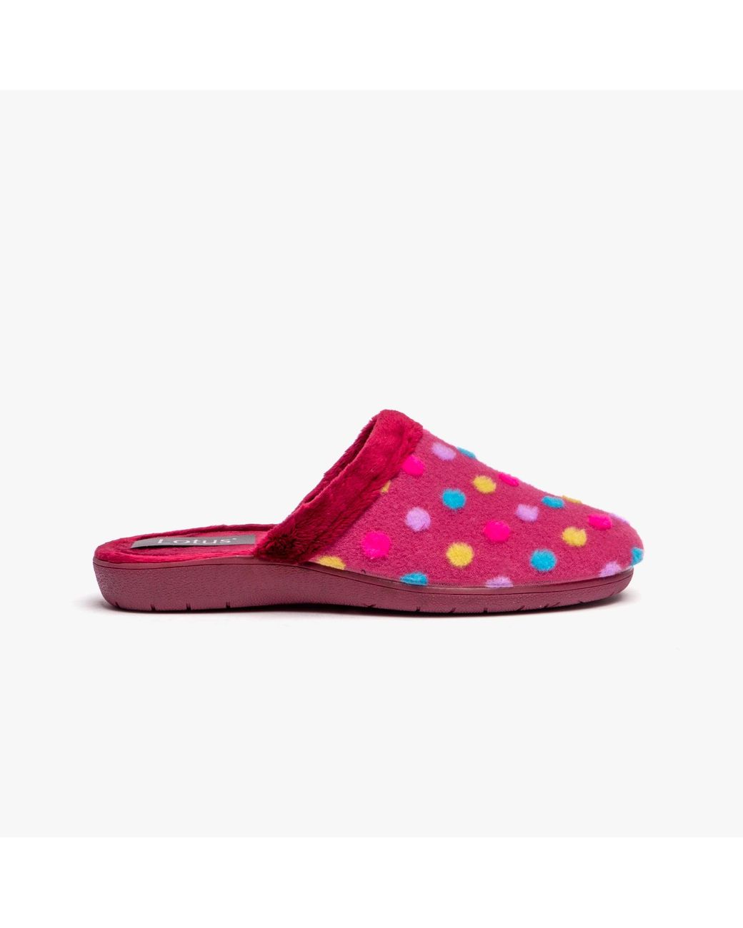 Lotus Pink Berlie Slippers Bordo