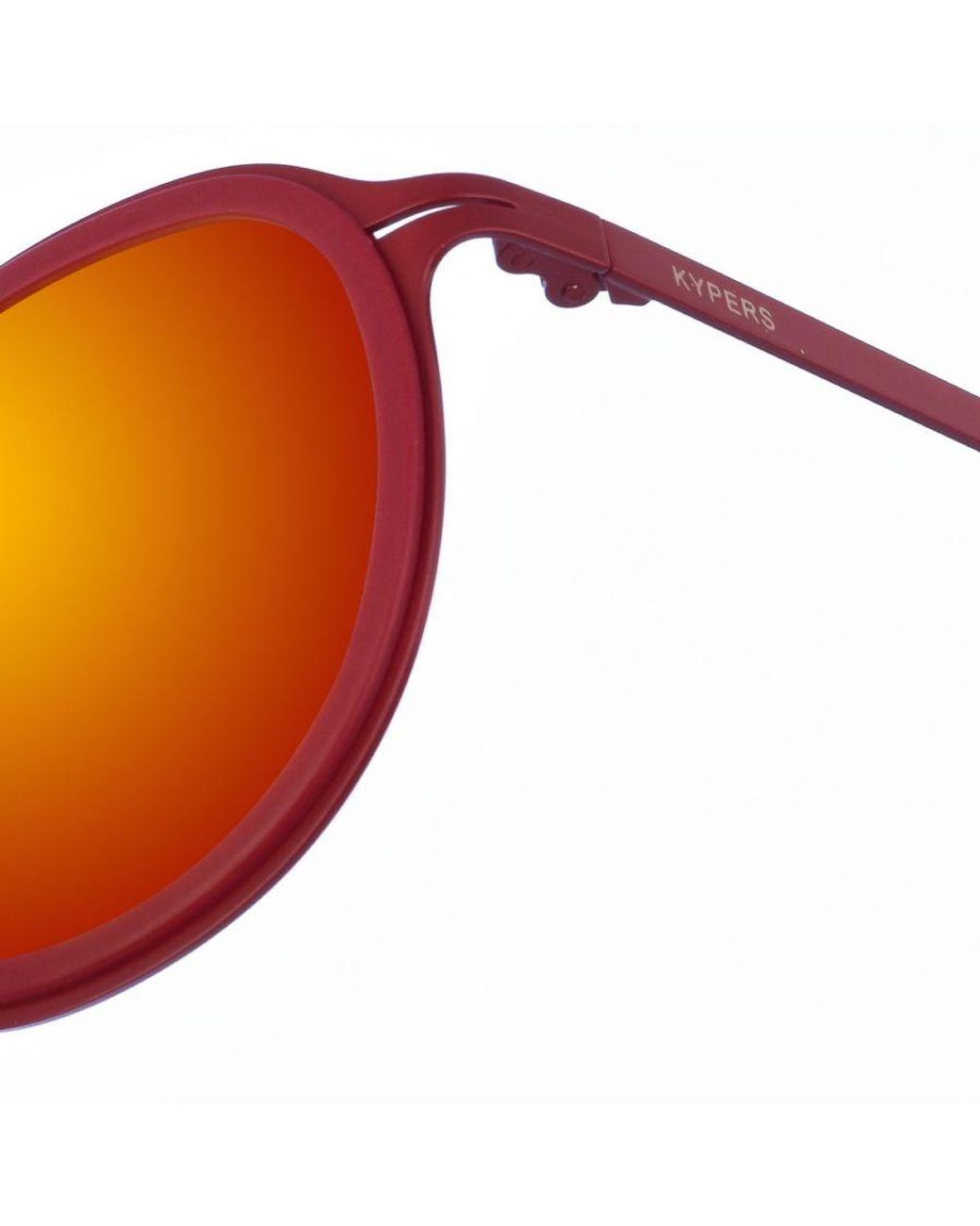 Kypers Orange Jossie Oval-Shaped Metal Sunglasses