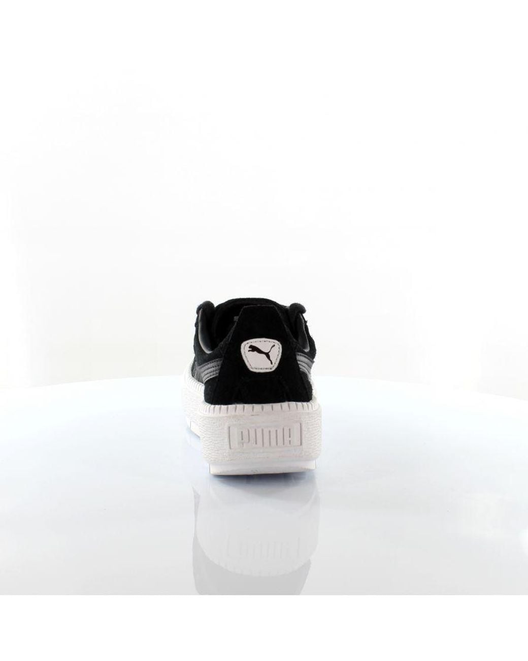 PUMA Black Platform Trace X Ader Error Low Lace Up Trainers 367196 02 Leather