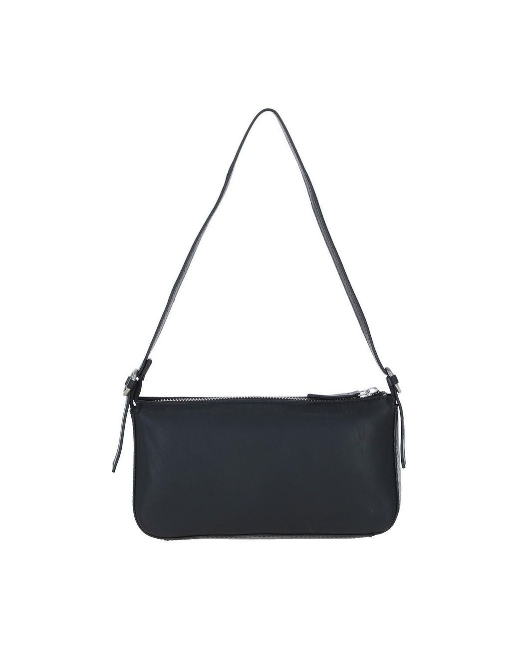 Ashwood Leather Black 'Tesoro Pelle' Plain Shoulder Bag