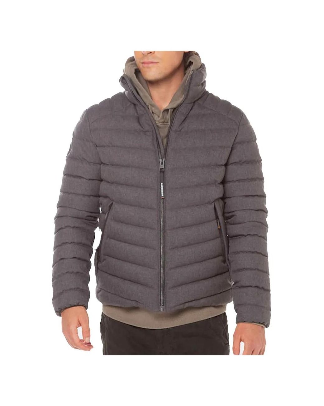 Superdry Fuji Donsjack Voor in het Gray voor heren