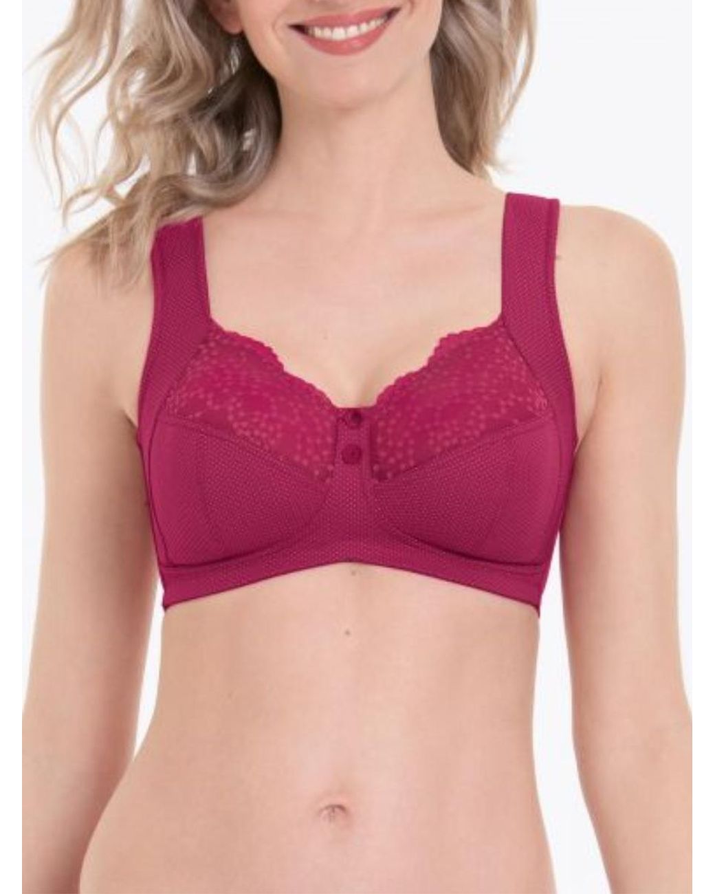 Anita Pink Polka Dot Soft Cup Bra