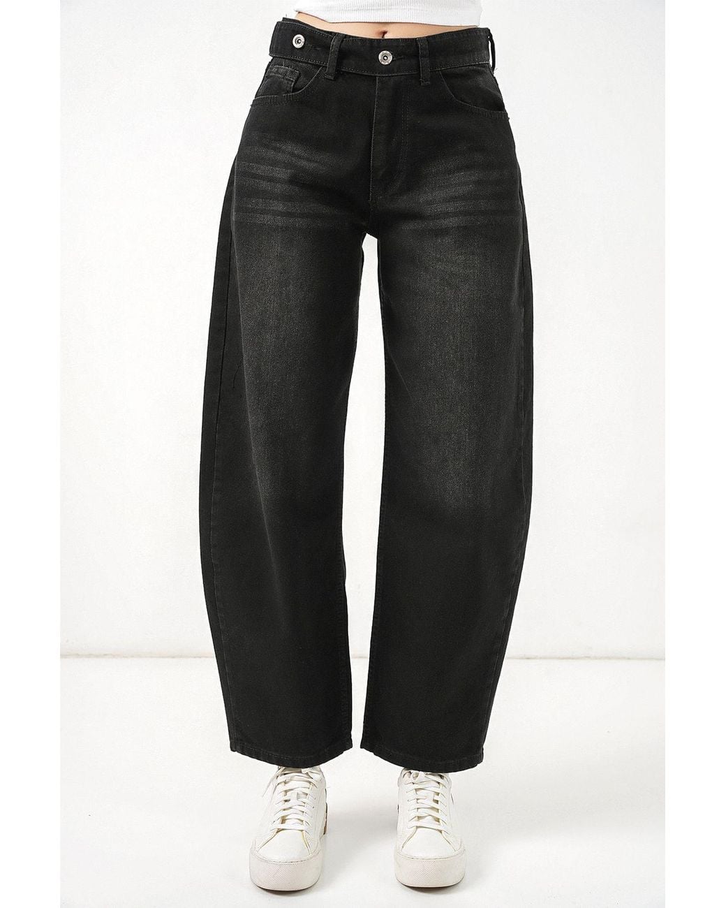 Bigdart Black High Waist Wide Leg Jeans