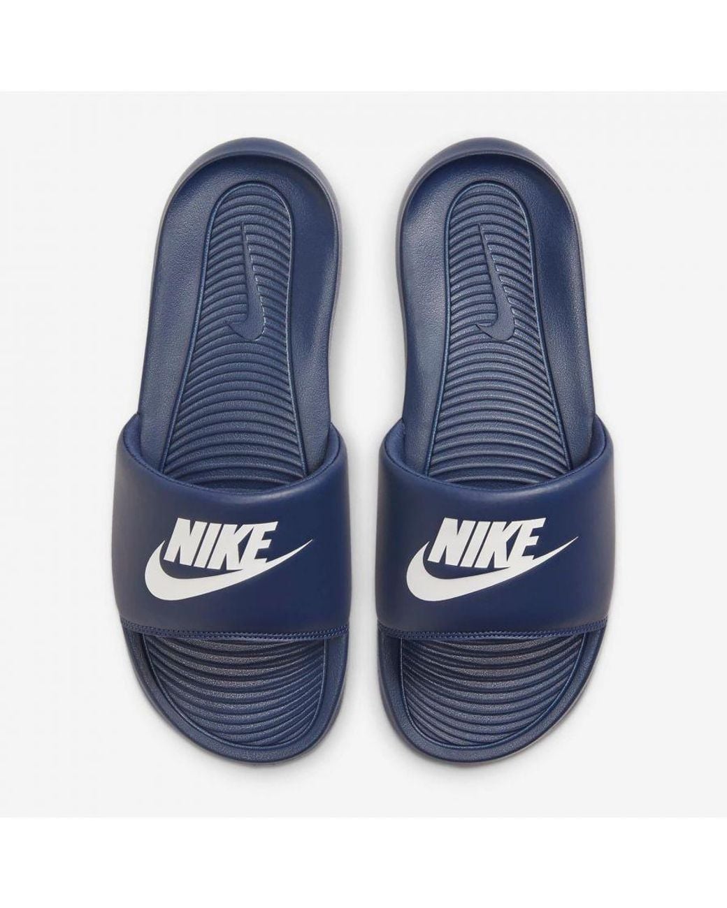 Nike Blue Victori One Slides Midnight/Midnight