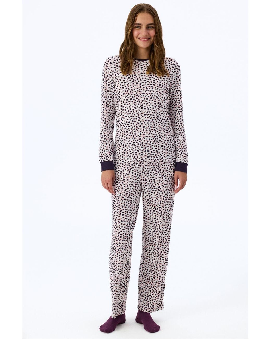 Penti Multicolor Midnight Mood Printed Long Sleeve Pajama Top