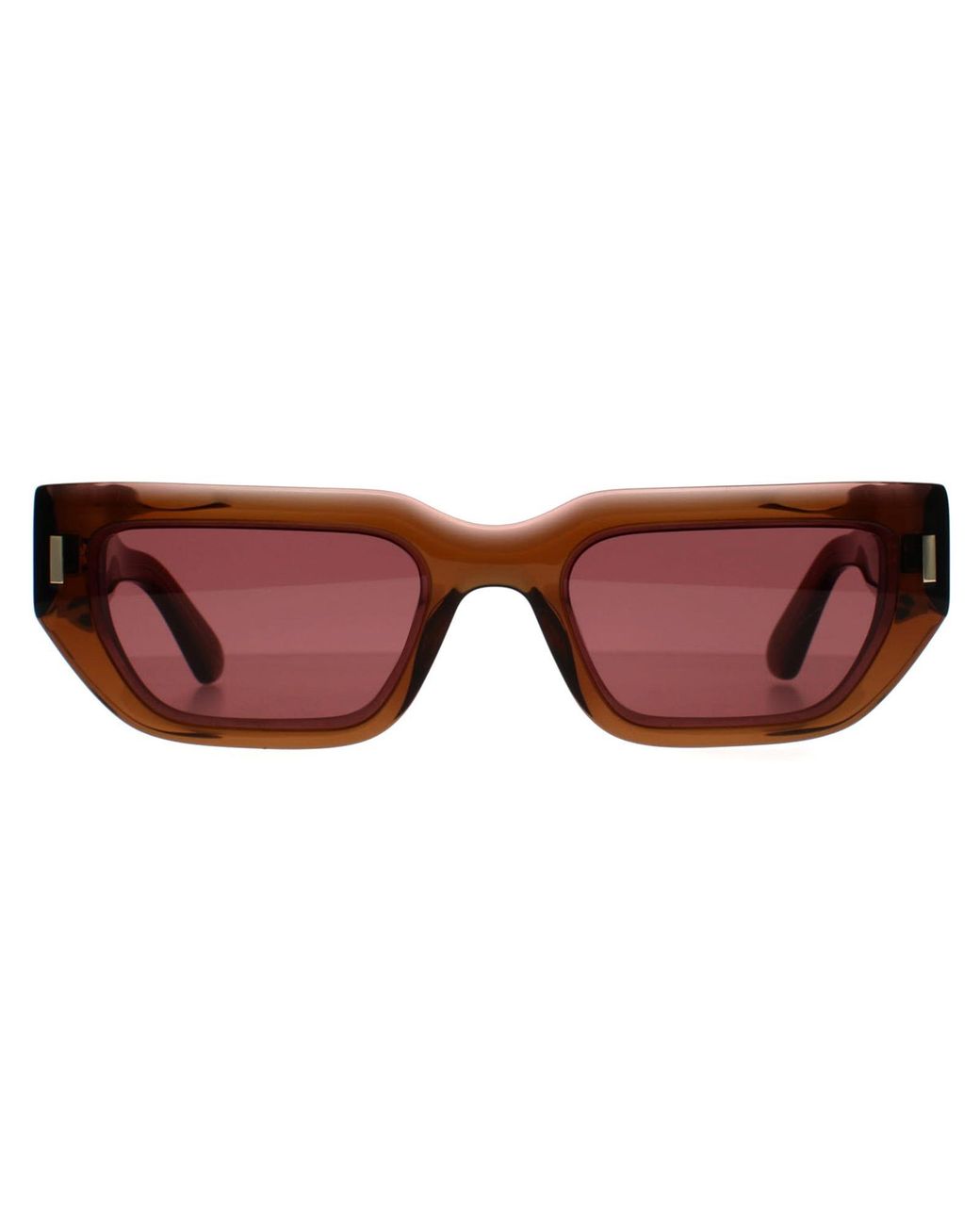 Calvin Klein Brown Rectangle Transparent Dark Ck24500S