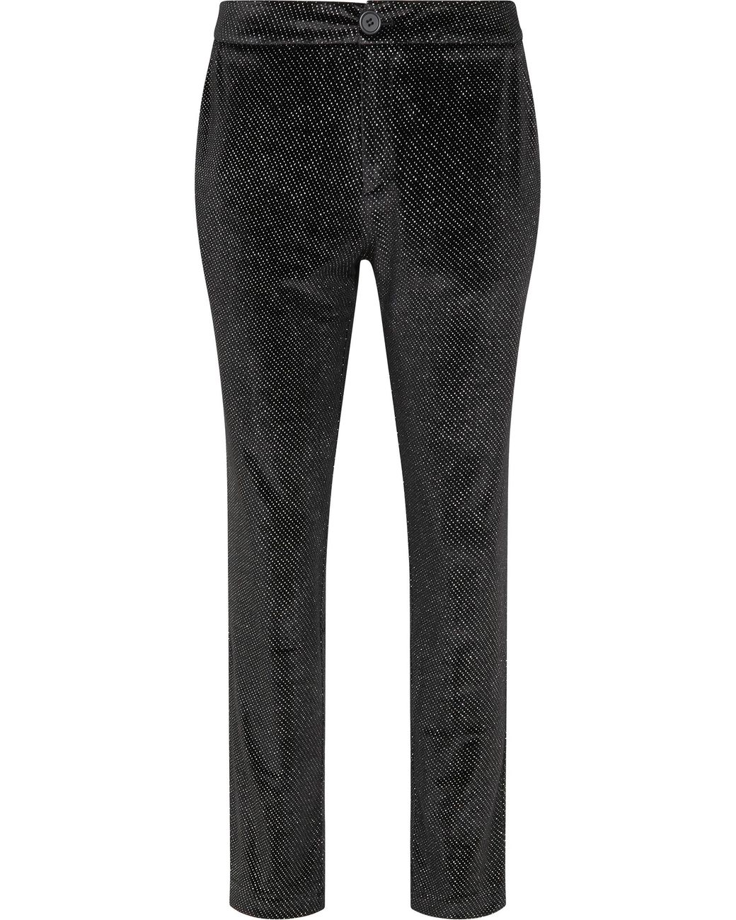 faina Fluwelen Broek in het Black