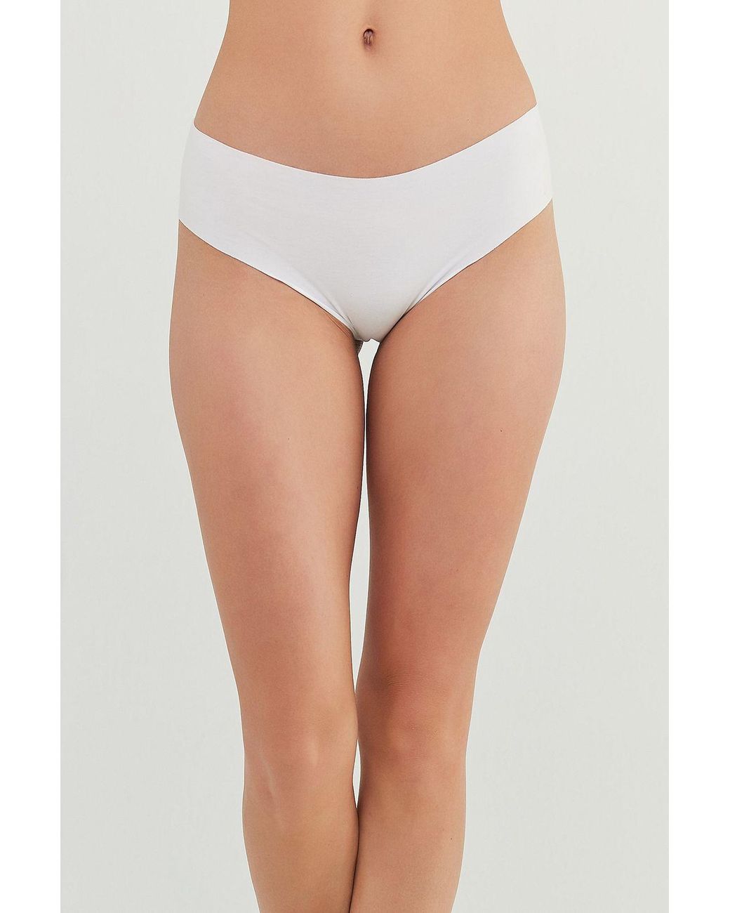 Penti White Mid-Waist Cotton Jersey Hipster Brief