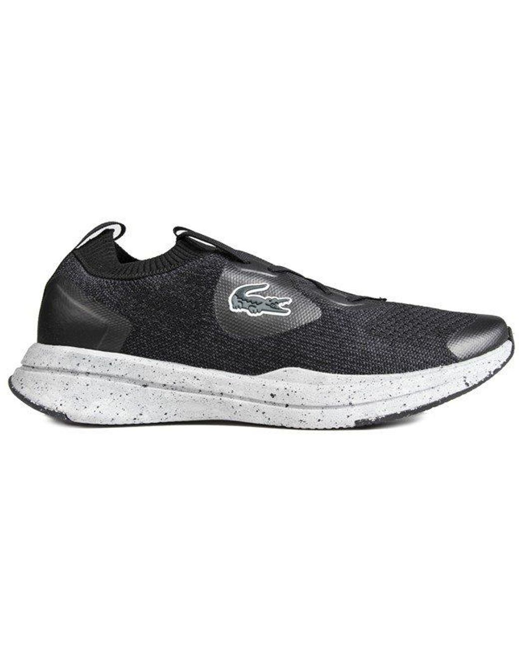 Lacoste Black Run Spin Trainers for men