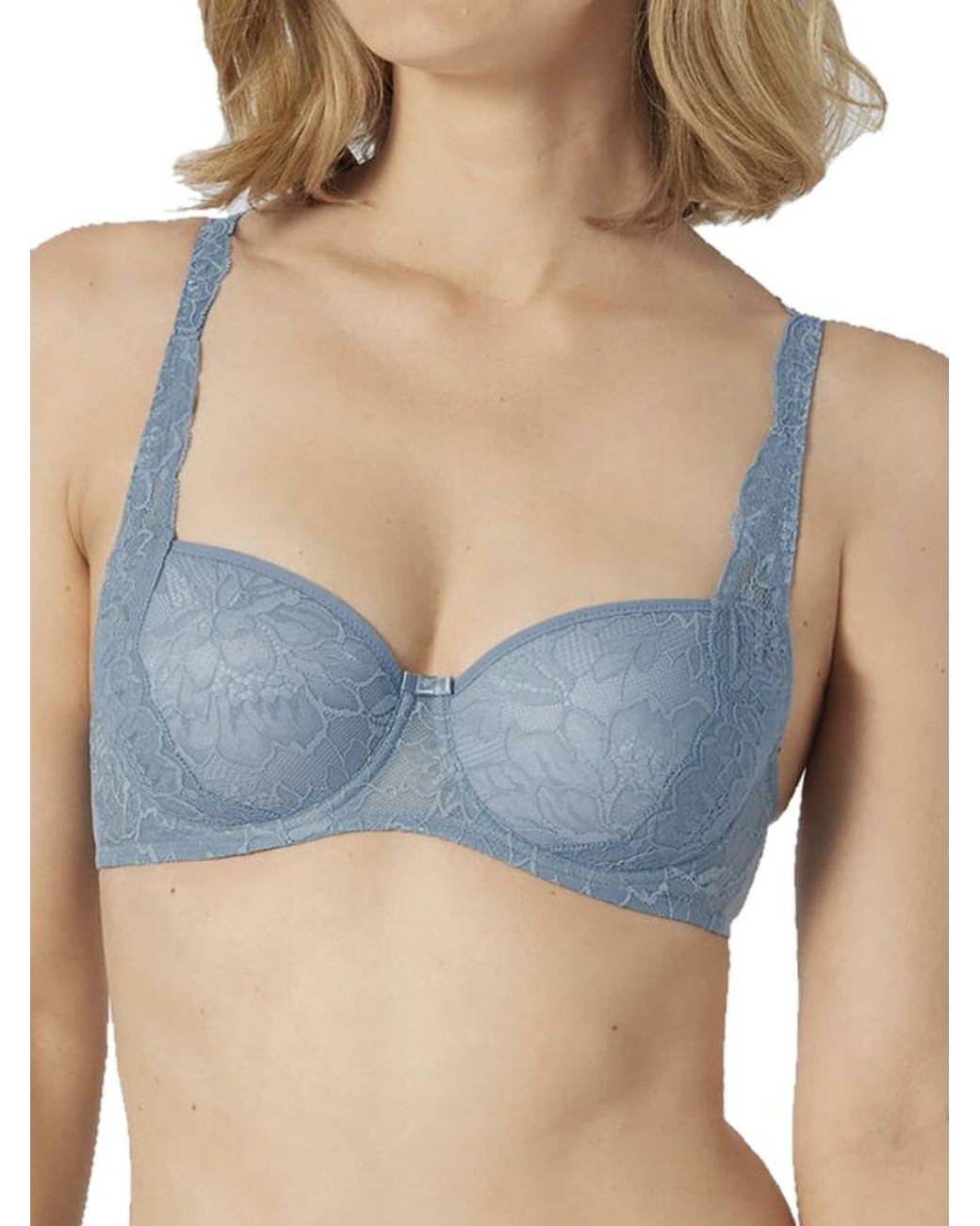 Triumph Blue Amourette Charm Half Cup Padded Bra