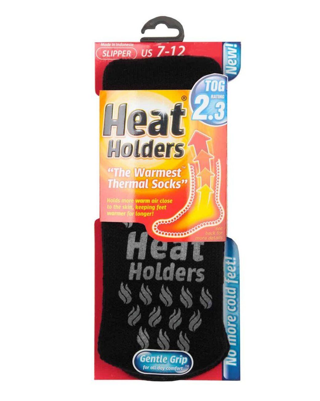 Heat Holders Black Thermal Slipper Socks for men