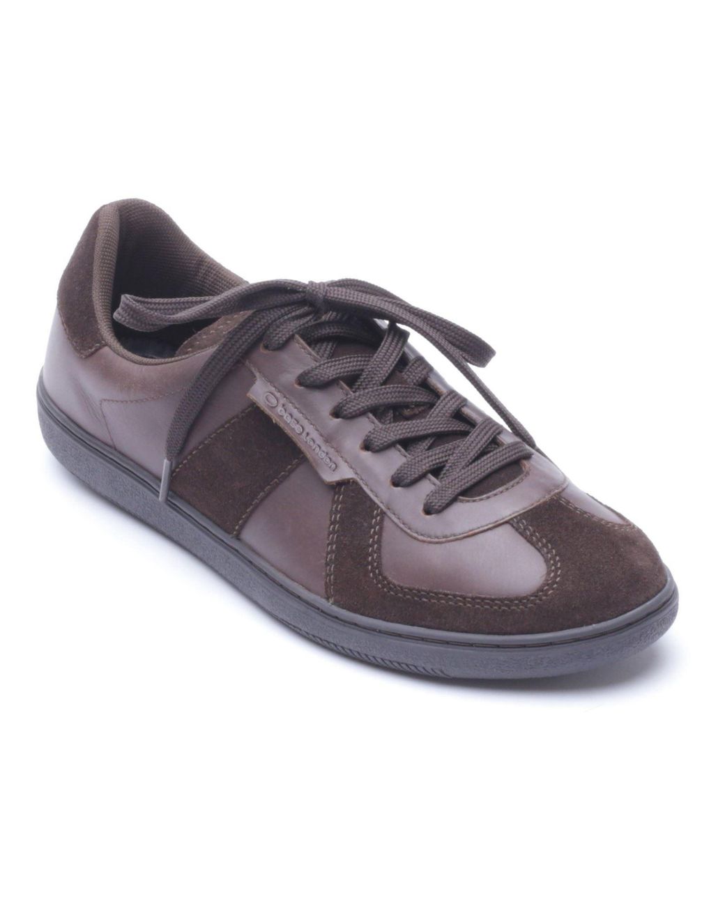 Base London Brown Tommo Leather Trainers for men