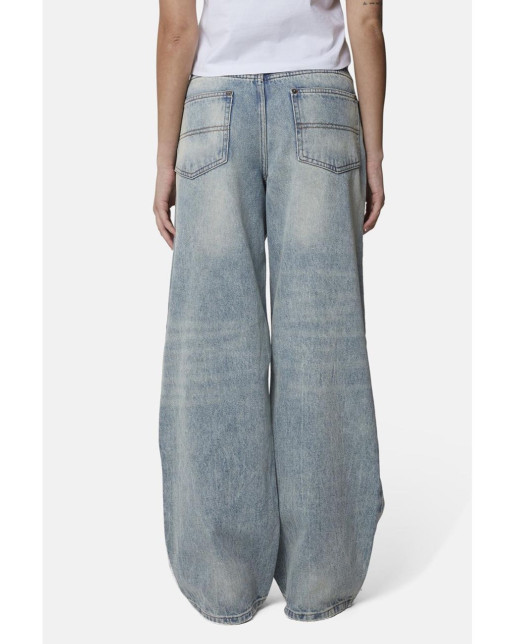 Good For Nothing Blue Baggy Fit Ripped Denim Jean