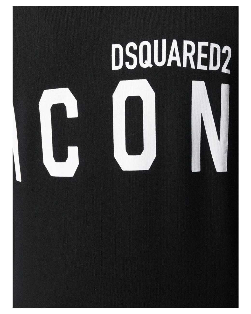 DSquared² Black Icon Print Sweatshirt for men