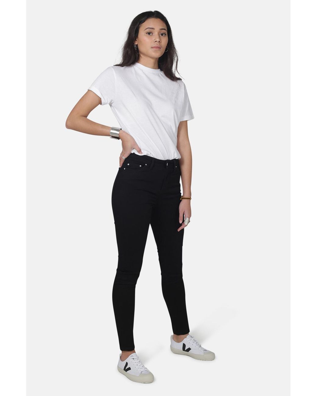 Monkee Genes White Organic Cotton Super Skinny Mid-Rise Denim Jeans