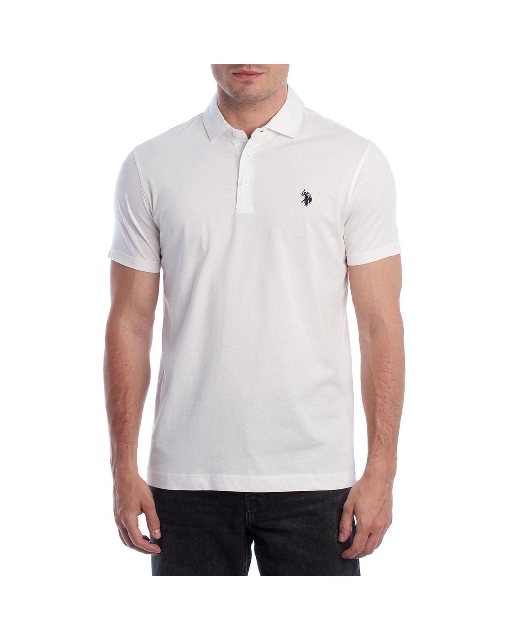 U.S. POLO ASSN. White Short Sleeve Shirt Us41197058 for men