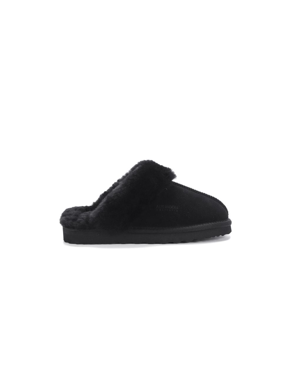 Aus Wooli Black Australia Sydney Scuff Slippers