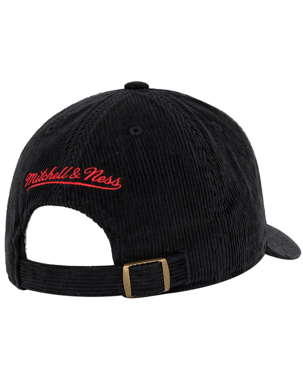Mitchell & Ness Black Nba Chicago Bulls Cord Dad Cap Cotton