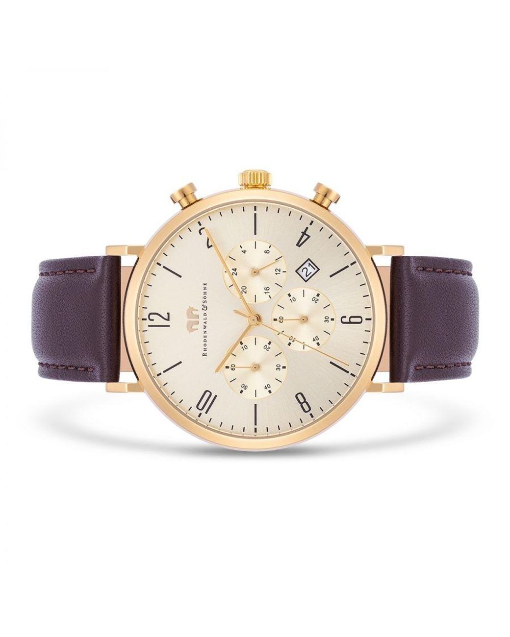 Rhodenwald & Söhne Metallic Stainless Steel Watch 42Mm for men