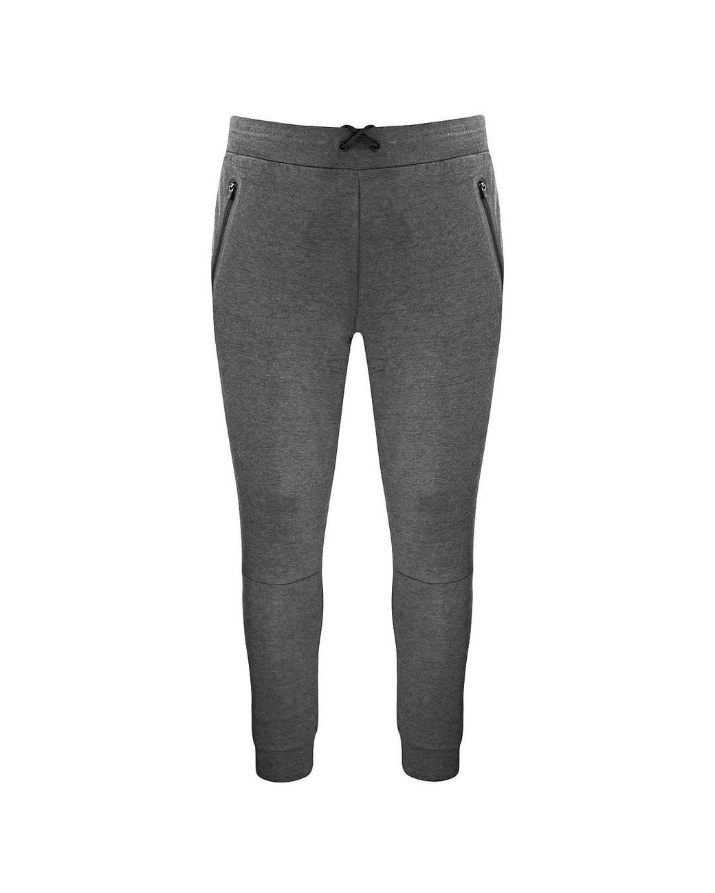 New Balance Gray Stretch Waist Graphic Logo Fortitech Fleece Track Pants Mp11143 Ag Cotton for men