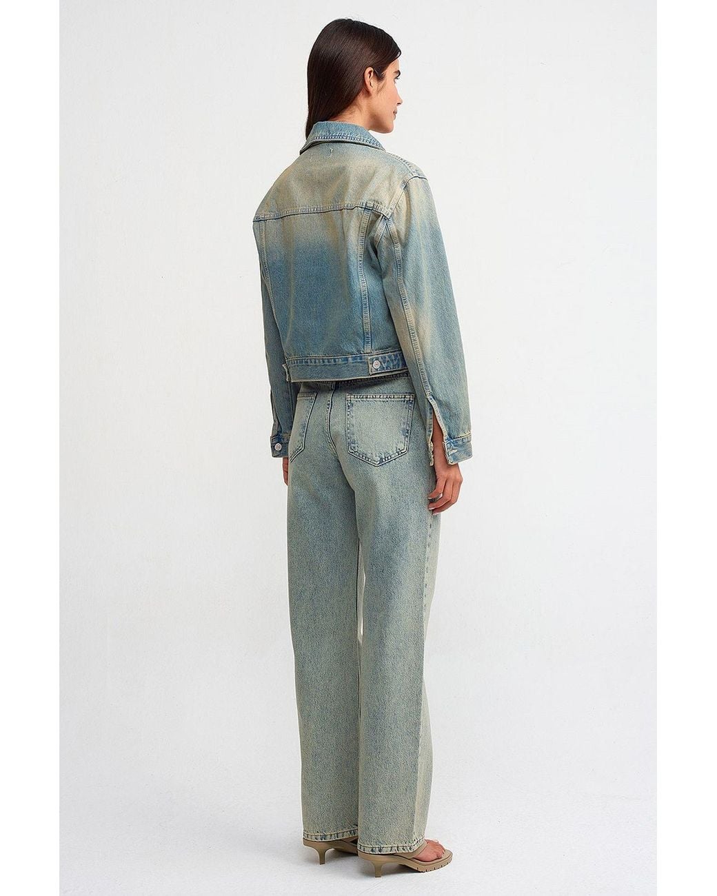 Dilvin Blue Cotton Denim Jacket